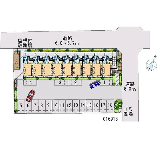 ★手数料０円★成田市三里塚光ケ丘　月極駐車場（LP）